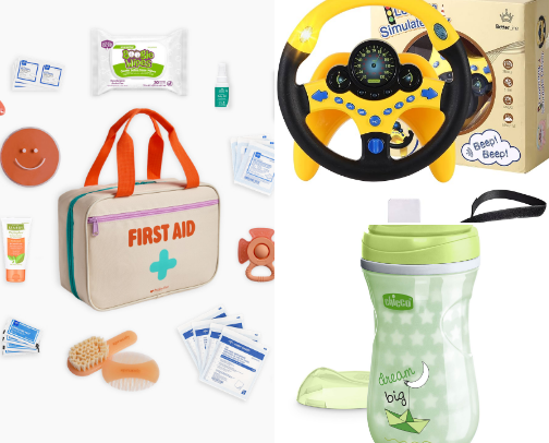 Traveling with a Toddler cover photo collage