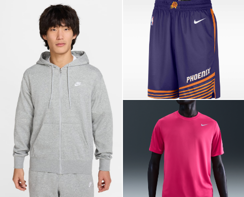 Nike's Men Clothing cover photo collage