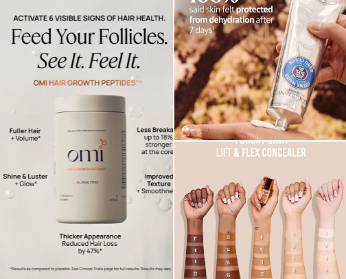 Best beauty products of 2025 cover photo collage