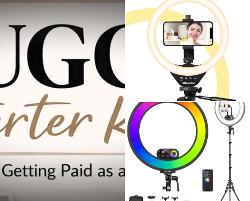 Everything I Used to Start UGC cover photo collage