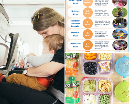 Stress-Free Flying: Tips & Hacks for Traveling with a Toddler ✈️ cover photo collage