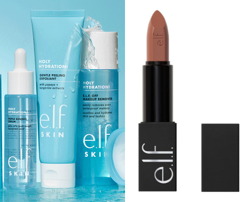 Elf skin care products cover photo collage