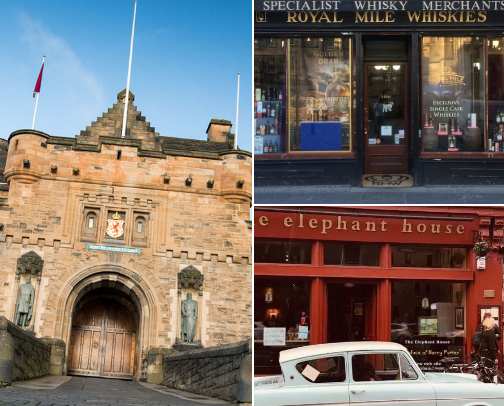 Exploring Edinburgh: Coffee, Eats & Castles cover photo collage