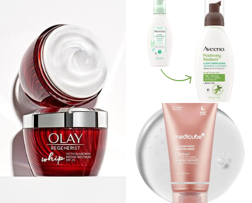 My skincare basics routine cover photo collage