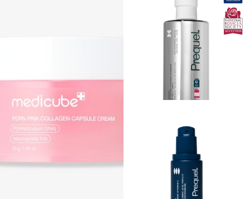 Skincare that’s helped my PCOS acne & dry skin cover photo collage