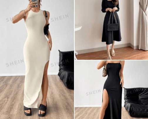Women's dress recommendations cover photo collage