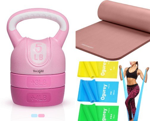 At Home Workout Equipment cover photo collage