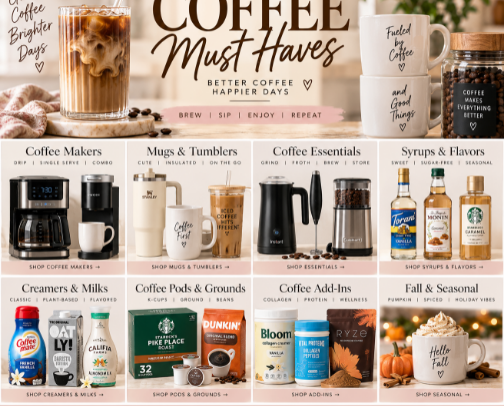 Coffee Must-Haves: My Favorite Coffee Bar Finds ☕ cover photo collage