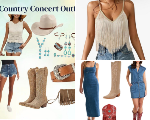 Country Concert Outfits cover photo collage