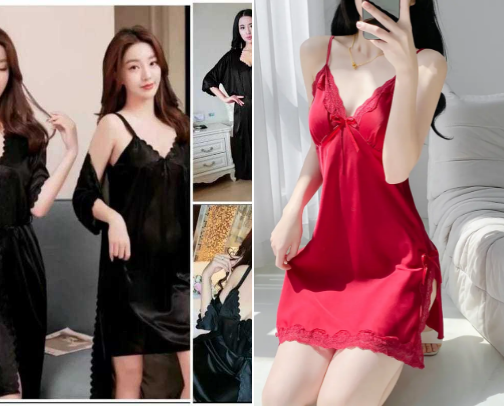 Sleepwear dress cover photo collage