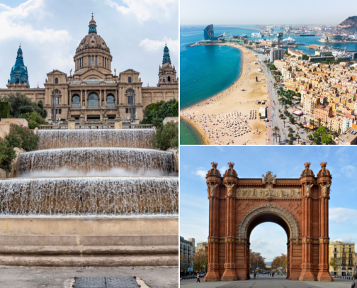 Barcelona 🤍 cover photo collage