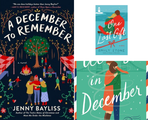 Warm and cozy Holiday Books cover photo collage