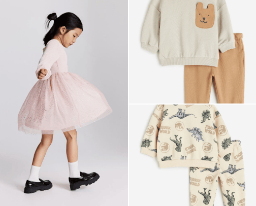 Fashionable kids cover photo collage