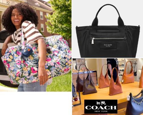 Bags, purses, totes and backpacks. cover photo collage