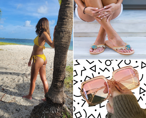 Summer outfit cover photo collage