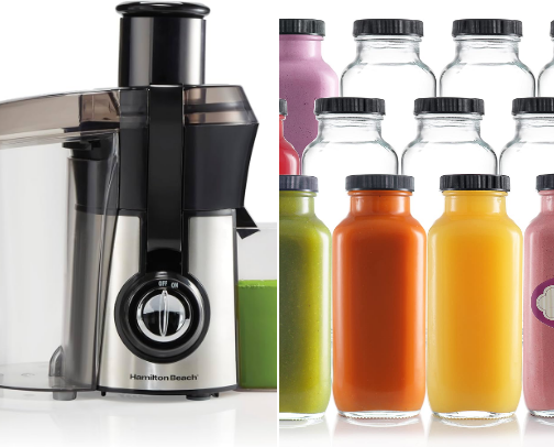 Favorite juicing items cover photo collage