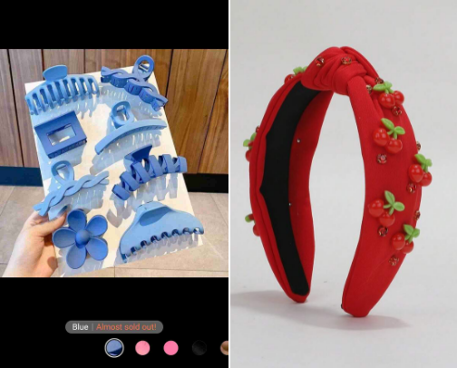 Hair Accessories cover photo collage