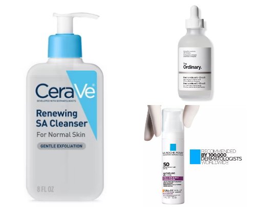 A Simple Skincare Routine for Acne-Prone Skin cover photo collage