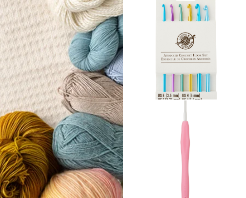Crochet, knit, embroidery cover photo collage