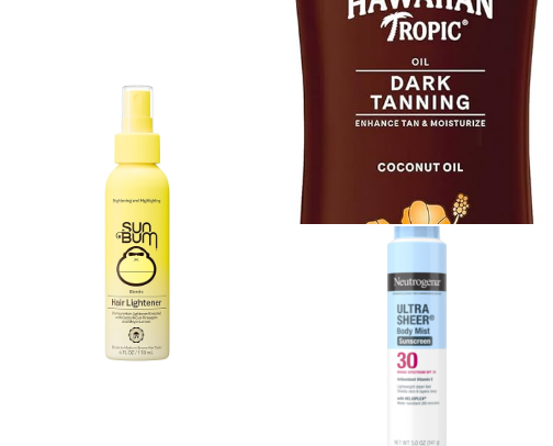 Tanning Essentials ☀️ cover photo collage