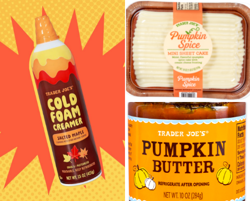 Trader Joe’s Fall Items cover photo collage