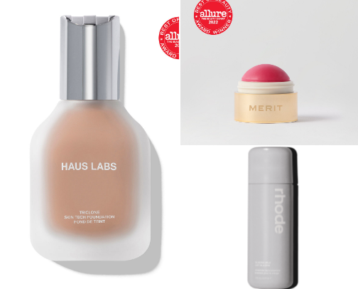 The only skincare & face makeup products you need for glowy 30+ skin cover photo collage