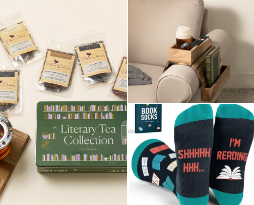 Everything you need with your next book. Handy items for the Book Lover cover photo collage