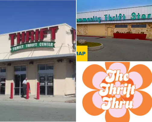 Thrift Stores in SA cover photo collage