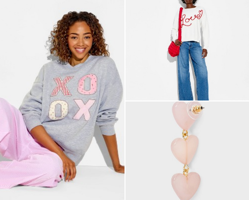 Valentine Day outfits cover photo collage