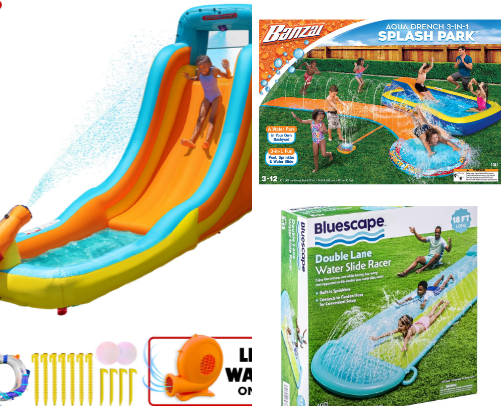 Backyard Water Play Essentials: Walmart Finds for Fun in the Sun! #WalmartPartner cover photo collage