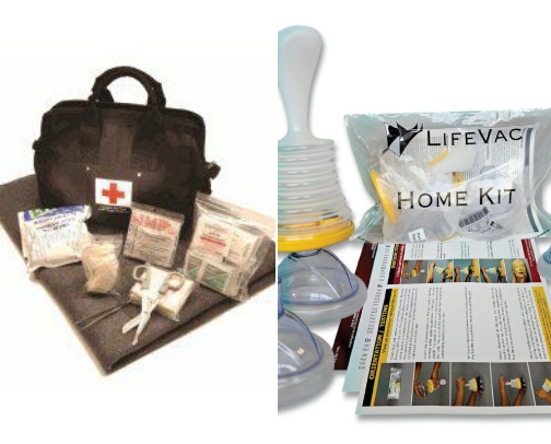 Emergency life equipments cover photo collage
