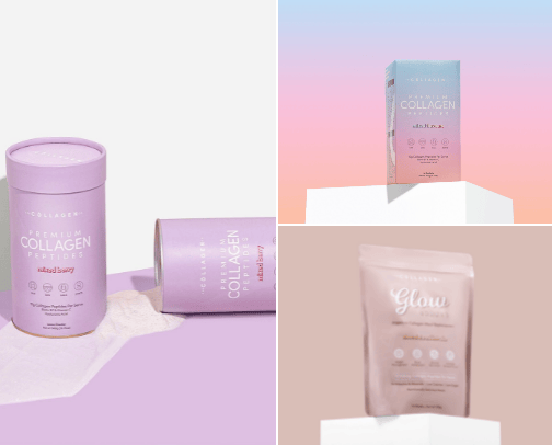 Collagen peptides cover photo collage