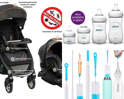 First time mom must haves! cover photo collage