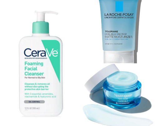 Best skin care products for combination / oily skin cover photo collage