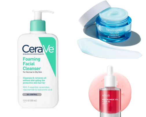 Best skin care products for combination / oily skin cover photo collage