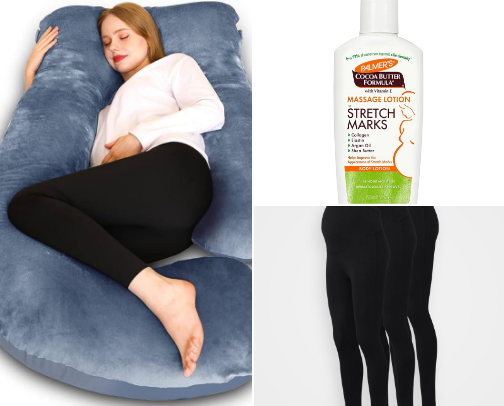 My top Pregnancy Essentials You’ll actually need🤰🏻 cover photo collage