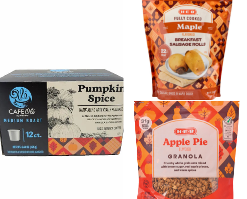 H-E-B Fall Fave Foods cover photo collage