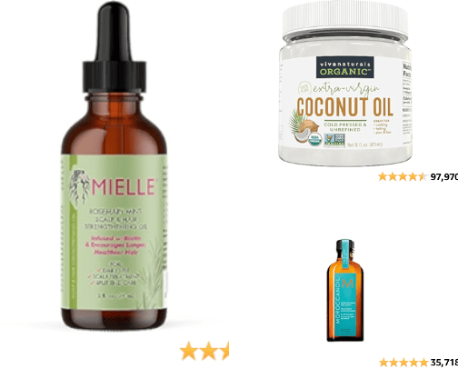 Hair products cover photo collage