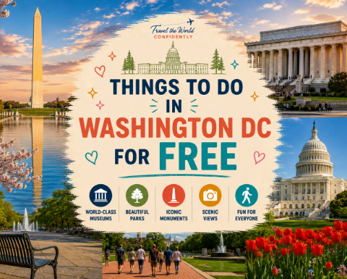 🏛️ Things To Do In Washington DC For Free 🏛️ cover photo collage