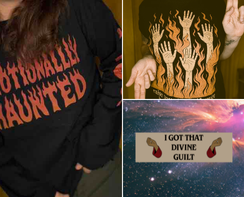 Clothes for the Cute, Cursed & Chronically Tired cover photo collage