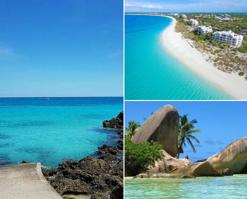 Beautiful and Famous Beaches cover photo collage