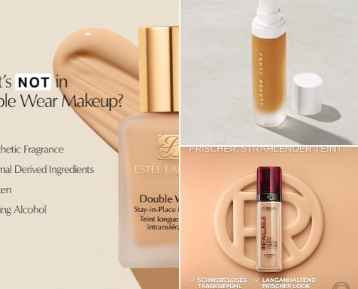 Best Lightweight Foundations with Full Coverage cover photo collage