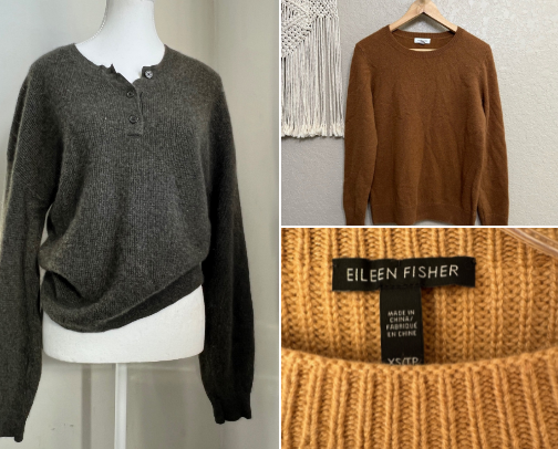 Secondhand Cashmere cover photo collage