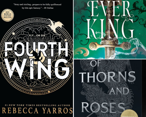 Fantasy/Romantasy Books that you can't put down! cover photo collage