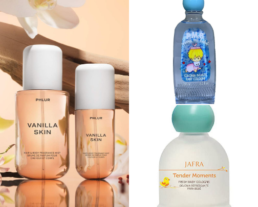 Parfume baby cover photo collage