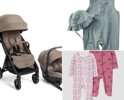 Baby items cover photo collage
