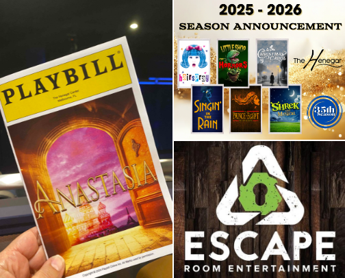 Let’s Find Something To Do….Simple Date Days or Nights for Everyone Including and Supporting Your Local Performing Arts Center! cover photo collage