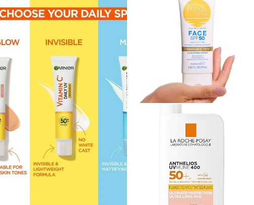 Black Girl Friendly Suncreams: Stay Safe with no White Cast, and no stinging eyes! cover photo collage