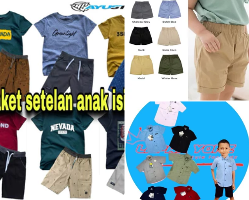Boys need cool clothes and pants that are suitable for traveling or relaxing cover photo collage