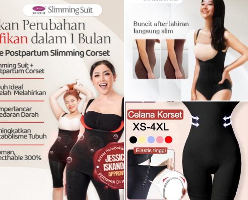 Baju wanita dalam cover photo collage